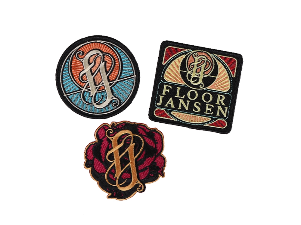 Set of 3 patches Embroidered