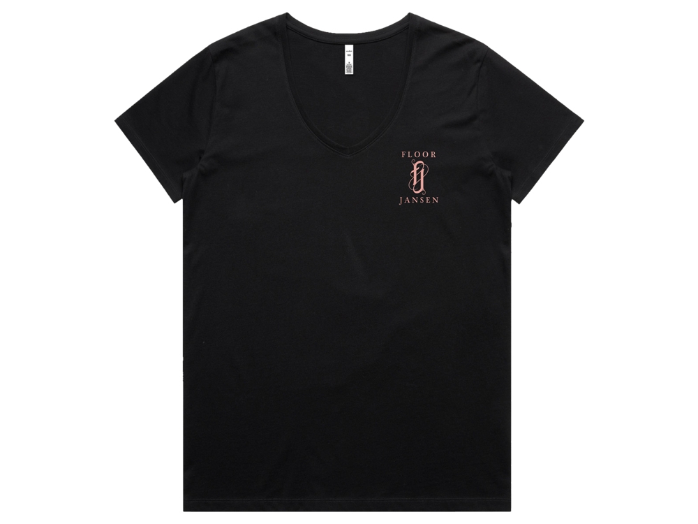 Snake Print Ladies T-Shirt Black