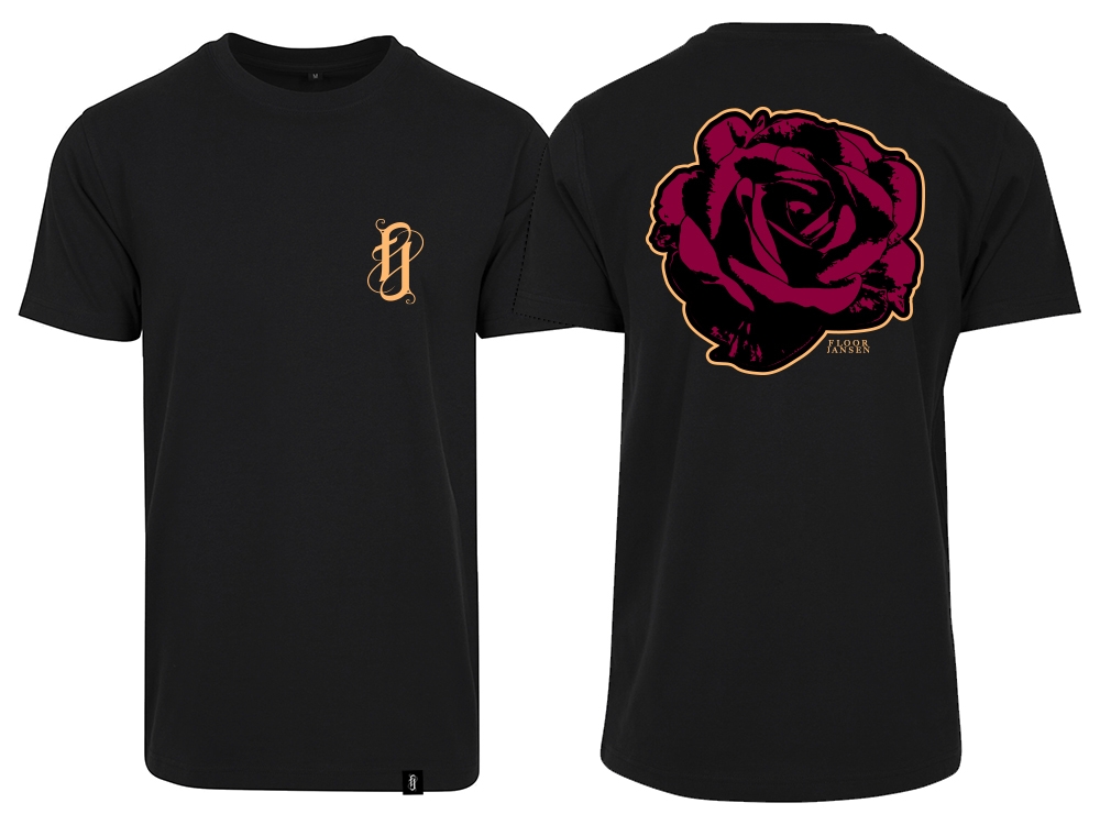 Rose T-shirt Black 