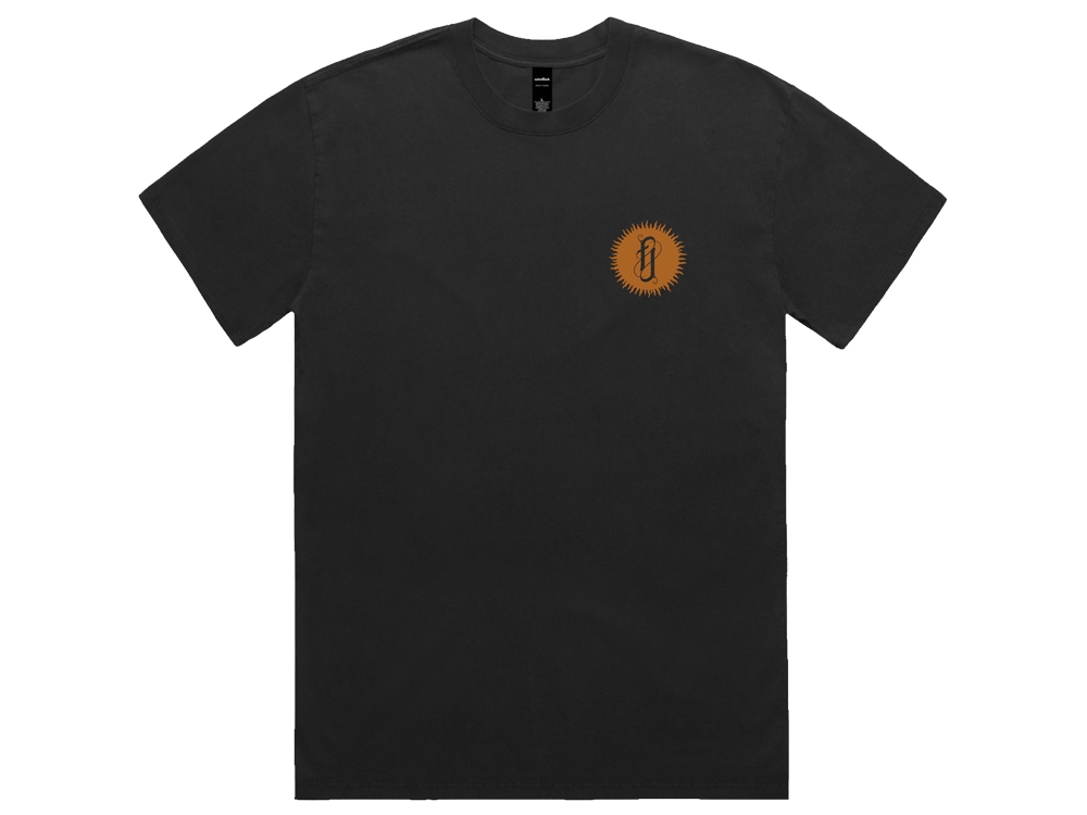 Snake Print T-Shirt Faded Black